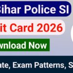 Bihar Police SI Admit card 2026