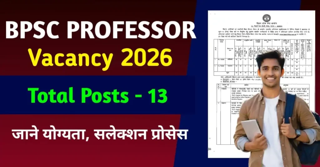 BPSC Professor Vacancy 2026