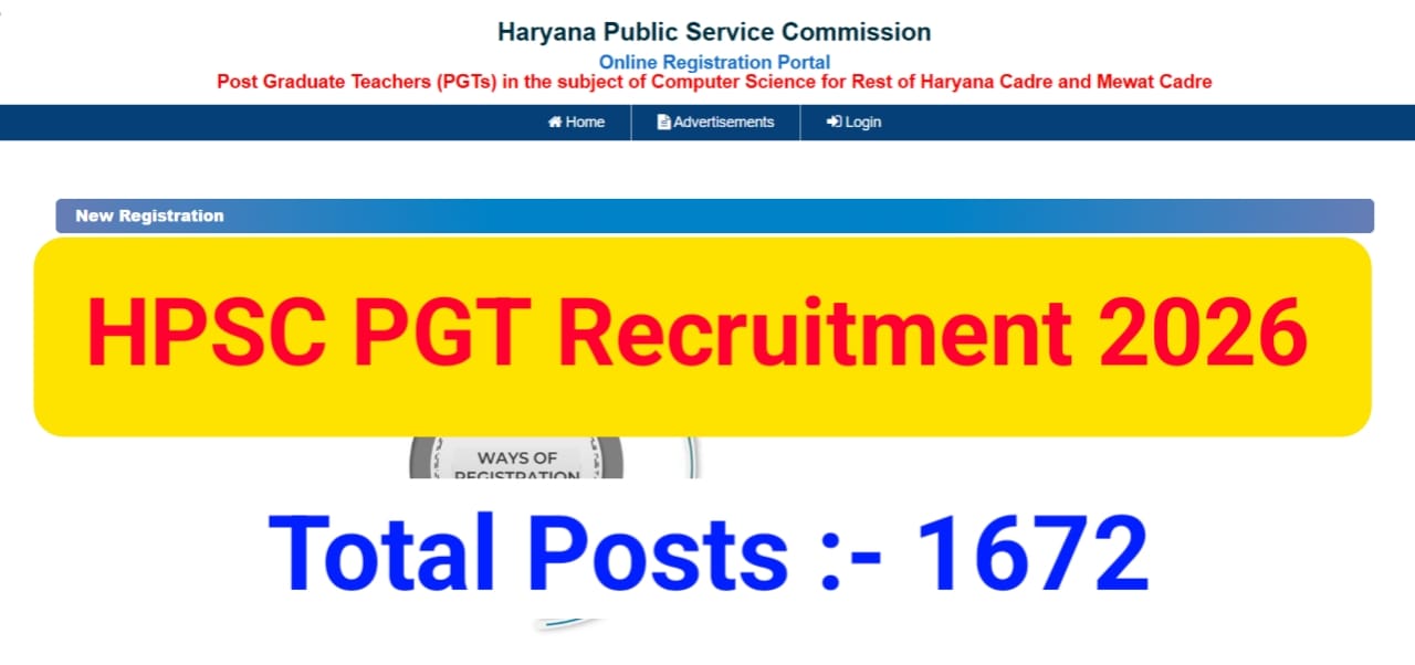 HPSC PGT Recruitment 2026