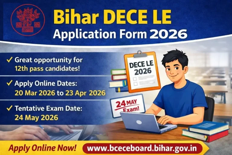 DECE Bihar LE Online Application Form 2026
