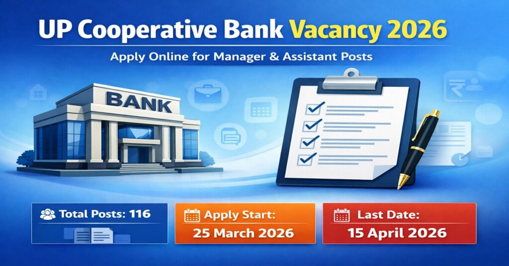 UP Cooperative Bank Vacancy 2026