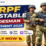 CRPF Constable Tradesman Vacancy 2026