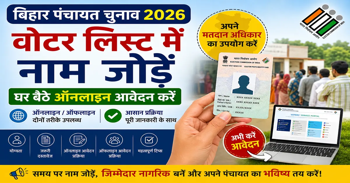 Bihar Voter Card Apply Online 2026
