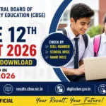 CBSE Class 12th Result 2026