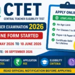 CTET Online Form 2026