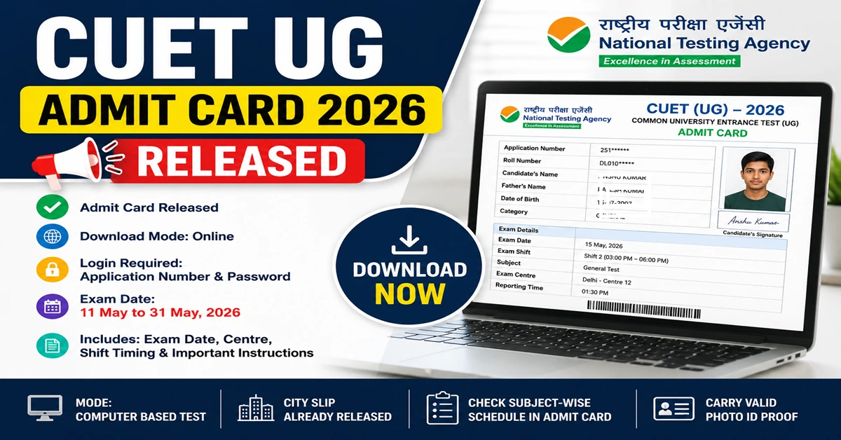 CUET UG Admit Card 2026