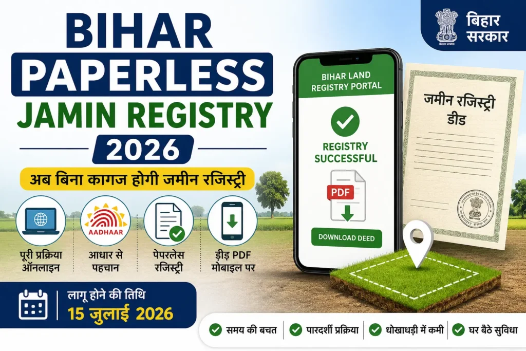 Bihar Paperless Jamin Registry 2026
