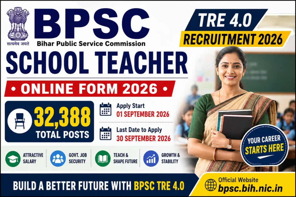 BPSC TRE 4.0 Recruitment 2026